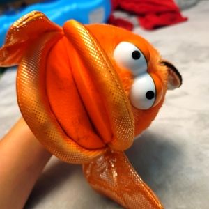 Adorable big lips fish puppet